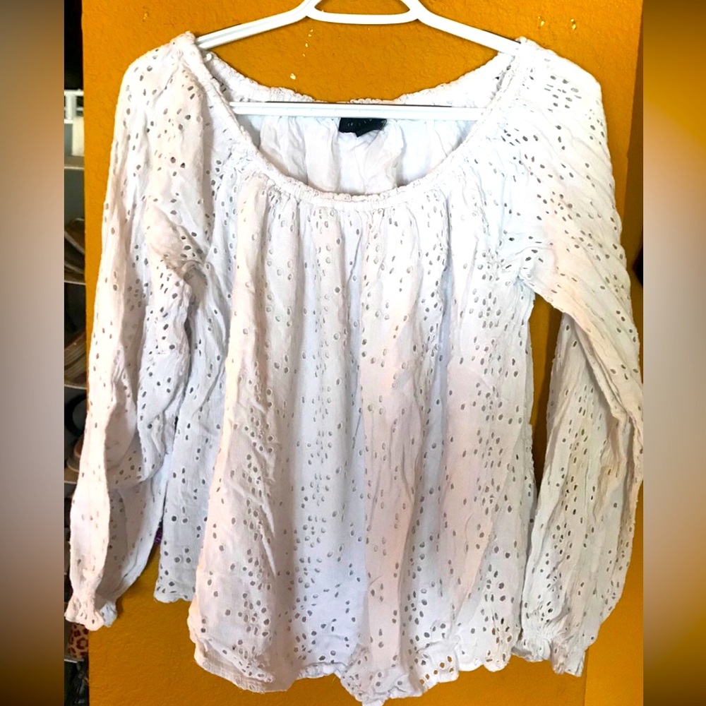 Textured office blouse